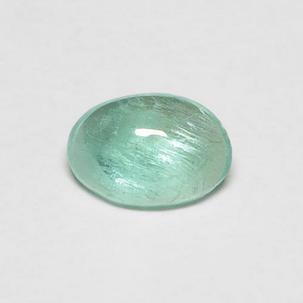 0.46 ct Turquoise Oasis Oval Cabochon Emerald Gemstone: 0.46 ct Turquoise Oasis Oval Cabochon Emerald Gemstone Elevate your elegance with the 'Turquoise Oasis' Oval Cabochon Emerald Gemstone. Beyond its serene beauty, this gem holds a profound meaning. Eme