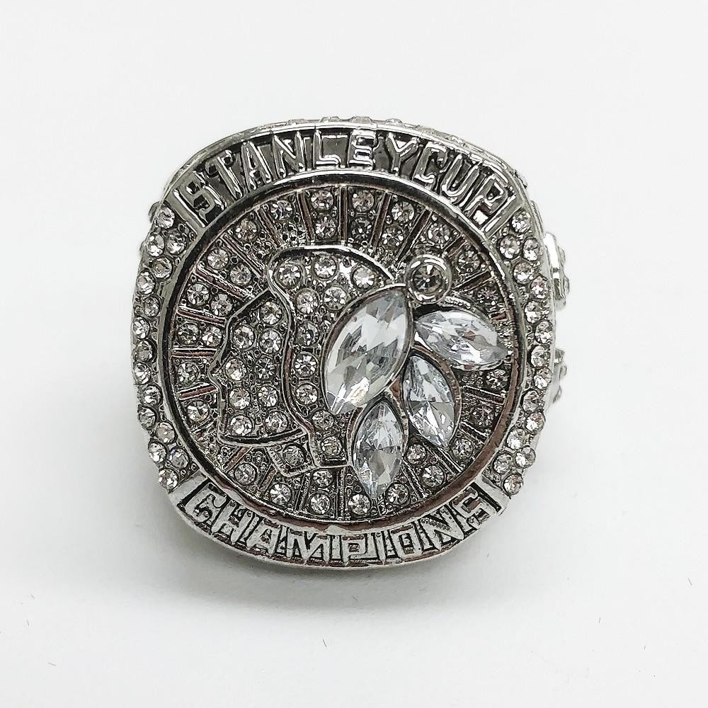 2015 Chicago Blackhawks Stanley Cup Championship Inspired Ring - Jonathon Teows: 2015 Chicago Blackhawks Stanley Cup Championship Inspired Ring - Jonathon Teows. Well Crafted With Inset Semi Precious Stones. View Photos For further Details.