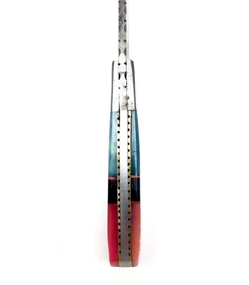 9'' Straight Back Damascus Blade - 2