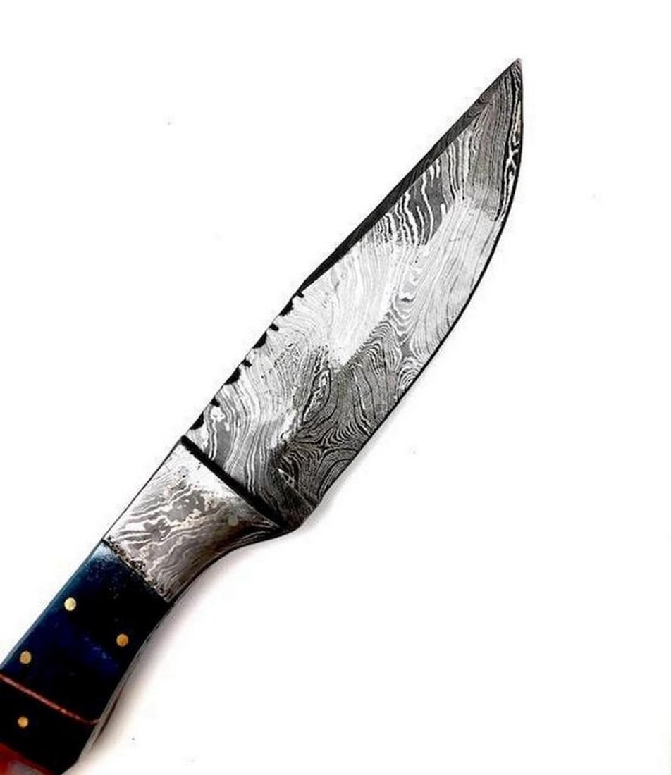 9'' Straight Back Damascus Blade - 3