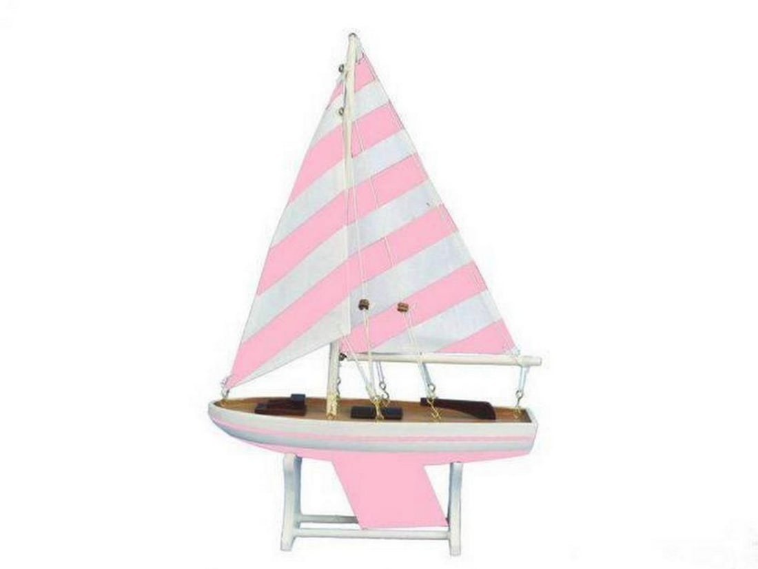 Wooden Decorative Sailboat Model Mermaid Princess 12'' (1 of 1)