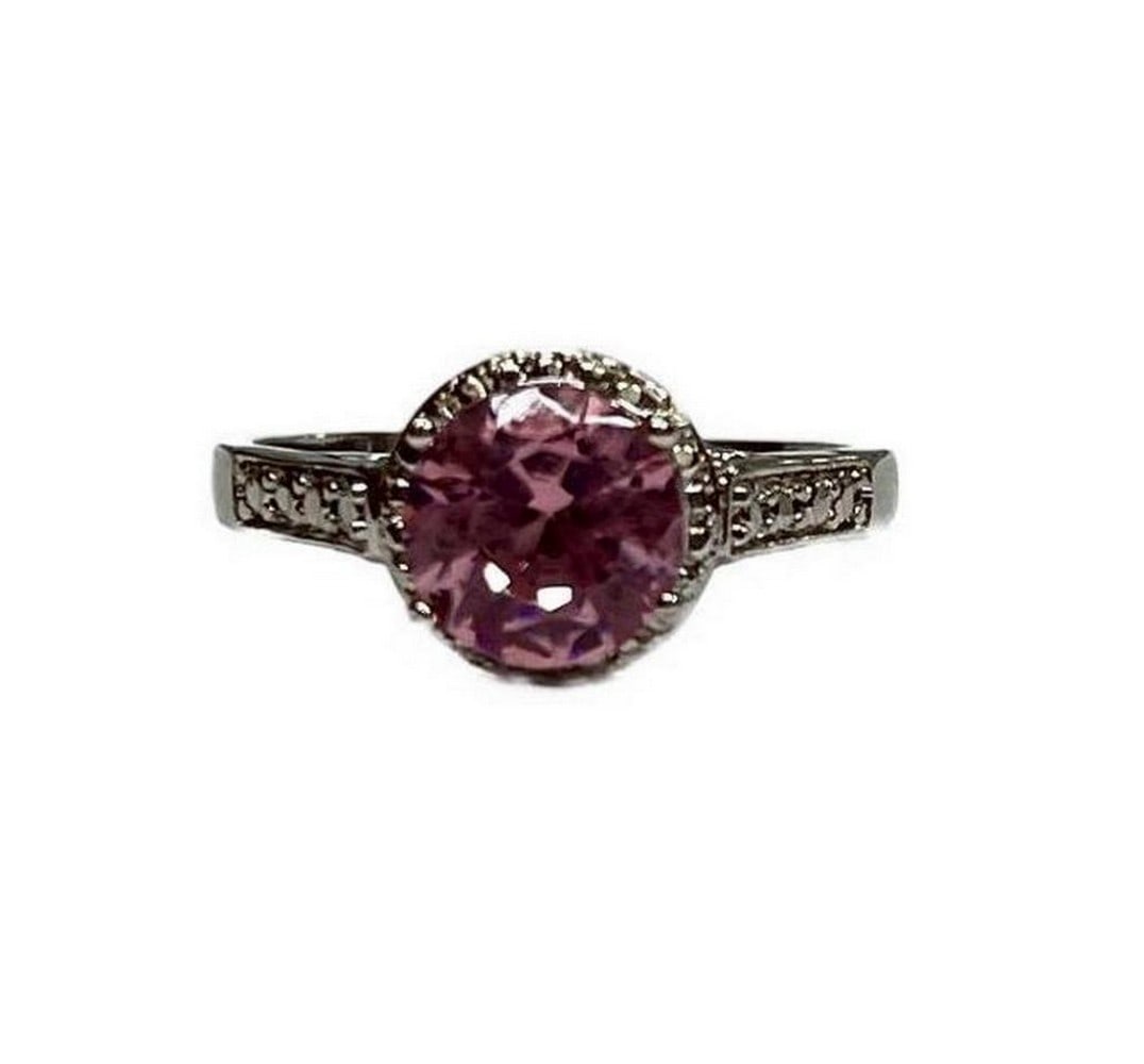 Pink Whisper 925 Sterling Silver Morganite Ring - 8 (1 of 6)