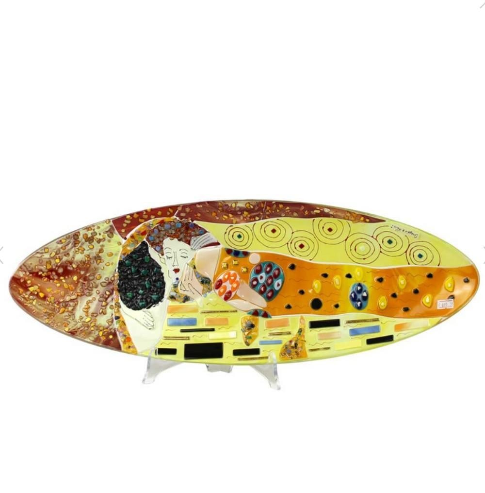 The Kiss Plate - Klimt Tribute (Oval) (1 of 4)