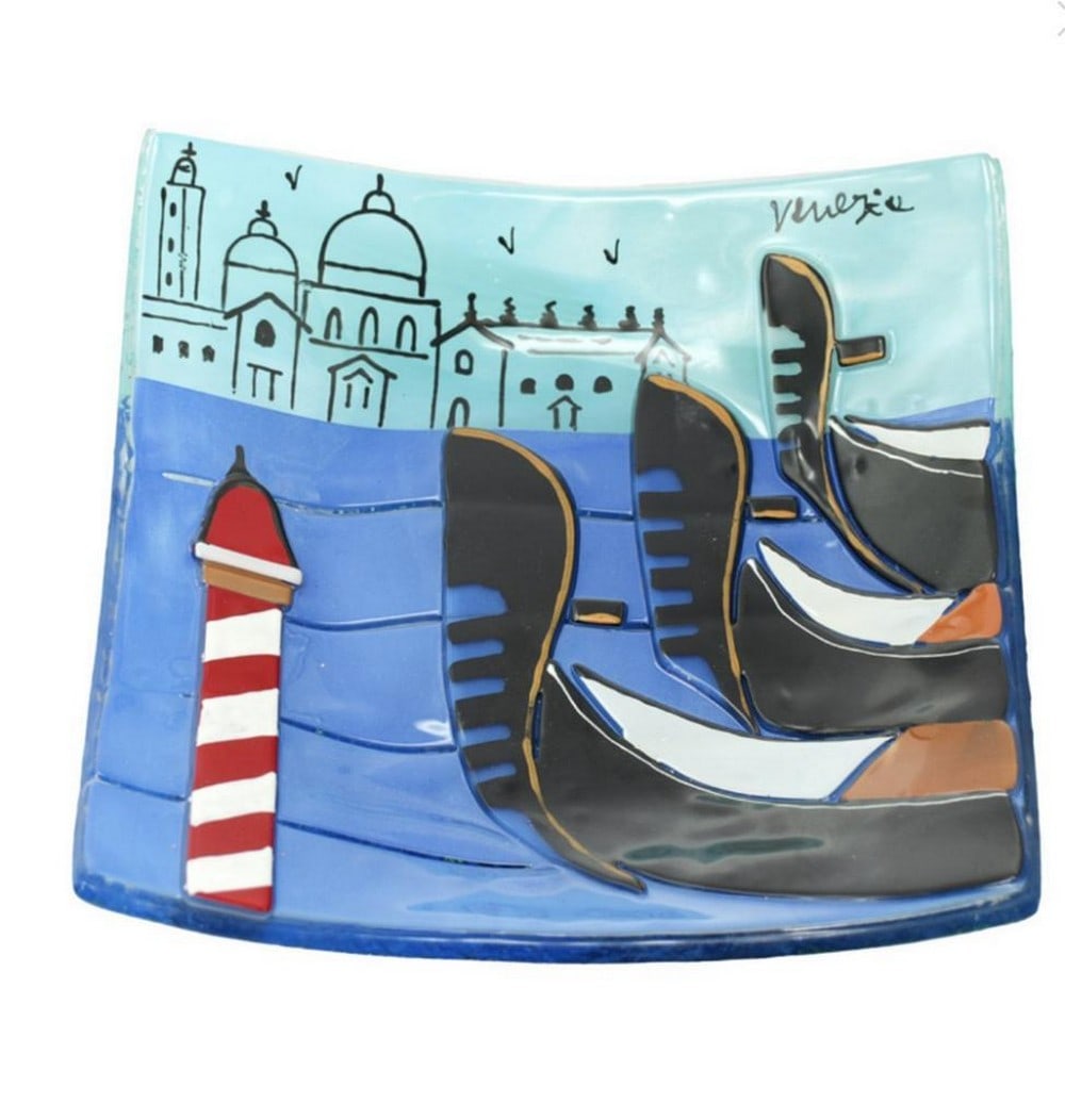 Gondole with Venice View Plate - Venice Tribute (1 of 2)