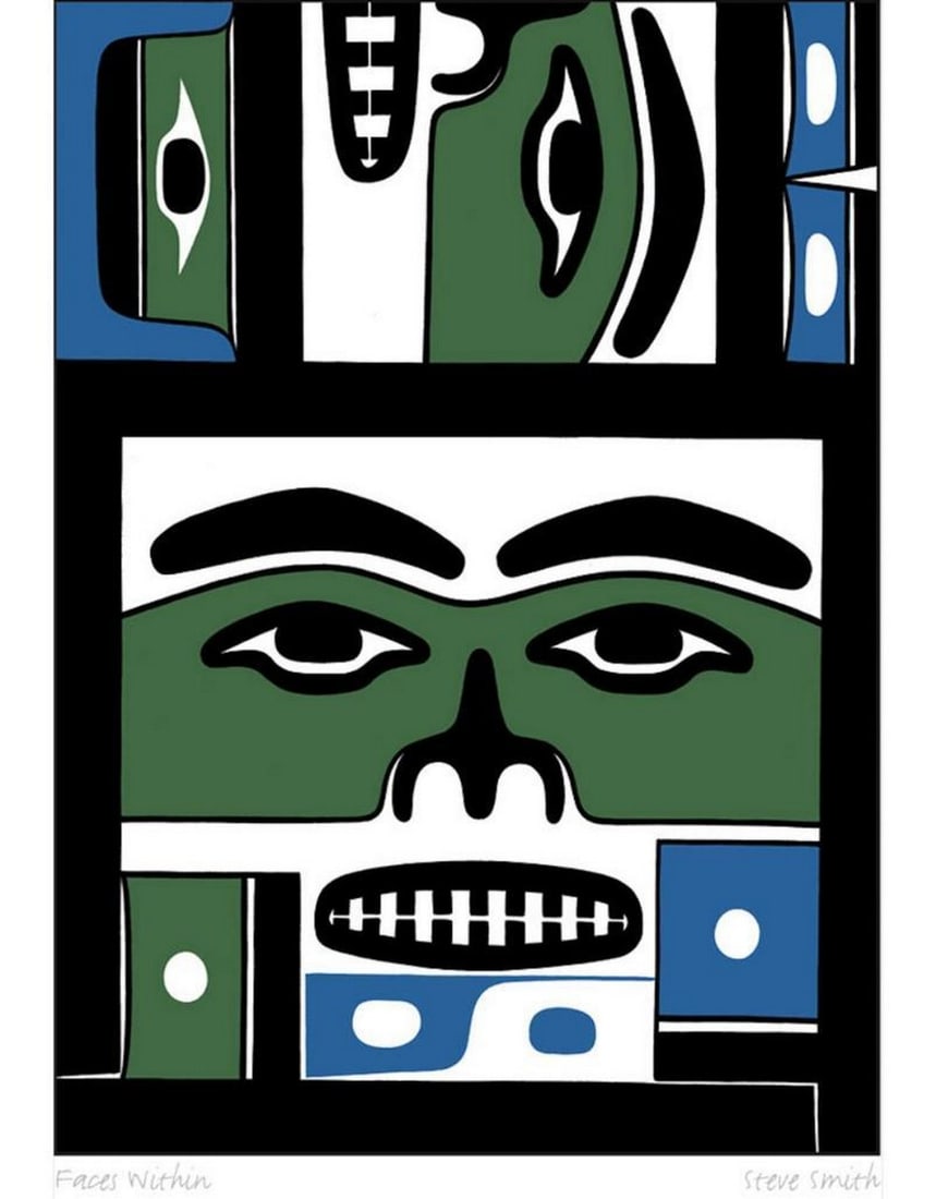14'' x 12'' Faces Within by Steve Smith Framed Print (1 of 1)
