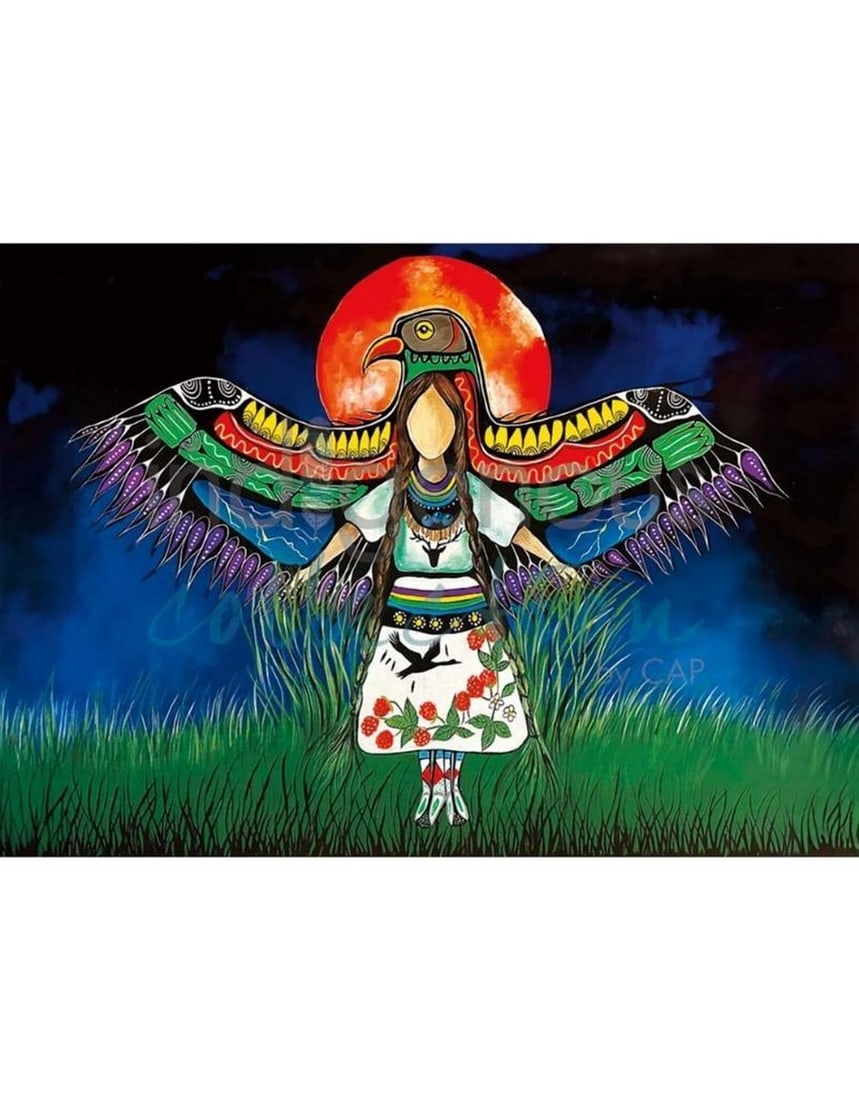 12'' x 14'' Jessica Somers Framed Art Print Turtle Island (1 of 1)