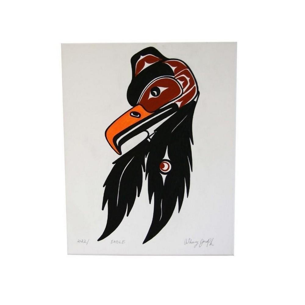 16'' x 20'' Original Canvas Eagle Painting by Anthony Joseph: 16" x 20" Original Canvas Eagle Painting by Anthony Joseph Artist: Anthony Joseph Dimensions: 16" x 20" Material: Canvas Age: 2022 View Photos For Further Details.