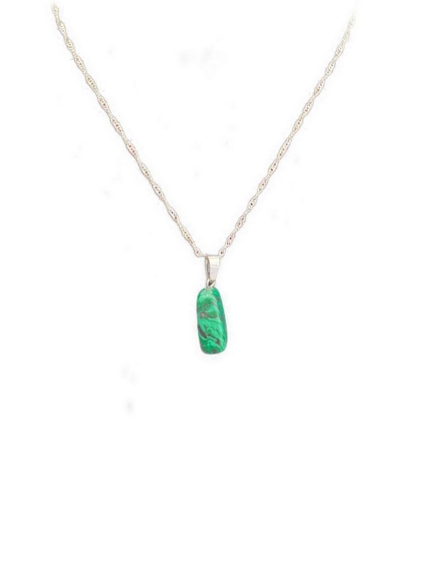 Metamorphic Maw-Sit-Sit and Sterling Silver Handmade Irregular Natural Healing Amulet (1 of 2)