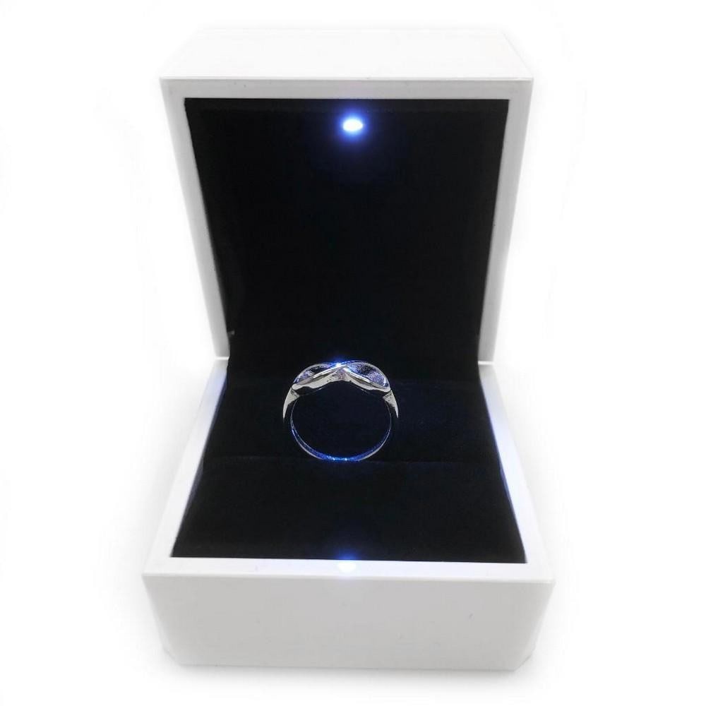 Ladies 925 Sterling Silver Infinity Ring - 3