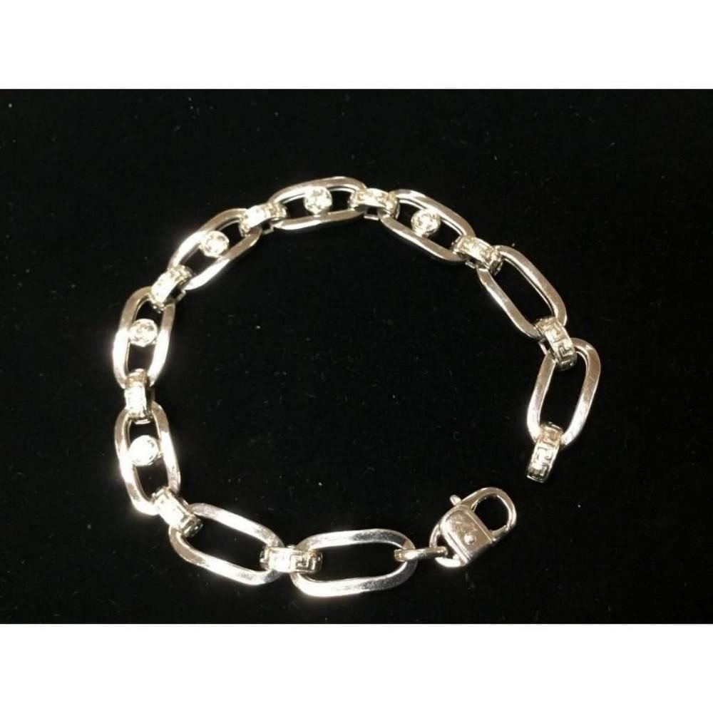 Exquisite Italian 14K White Gold Custom Designed Bracelet with 2ct Diamonds (1 of 3)