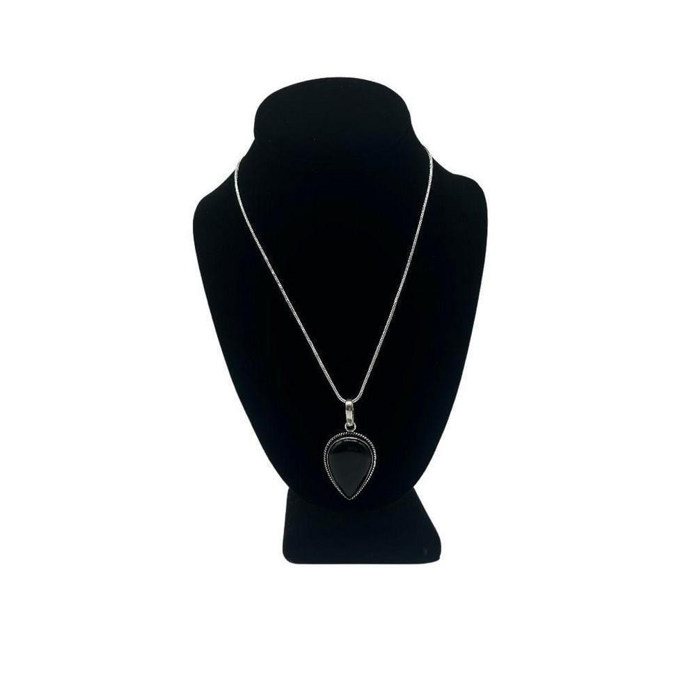 Black Onyx Necklace Pendant - 2
