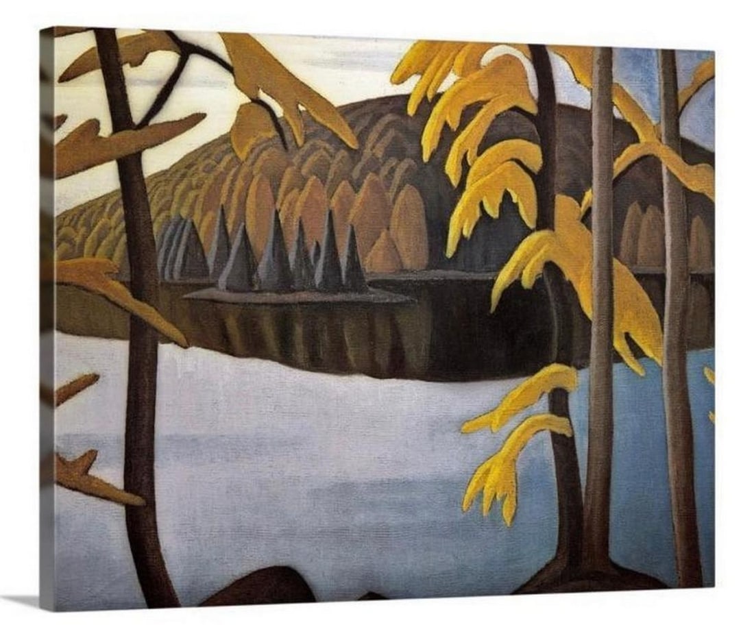 30''x24'' Northern Lake By Lawren Harris Canvas Production: 30" x24" Northern Lake By Lawren Harris Canvas Production Lawren Harris (1885-1970) was a Canadian artist and a prominent member of the Group of Seven. He is renowned for his unique and visionar