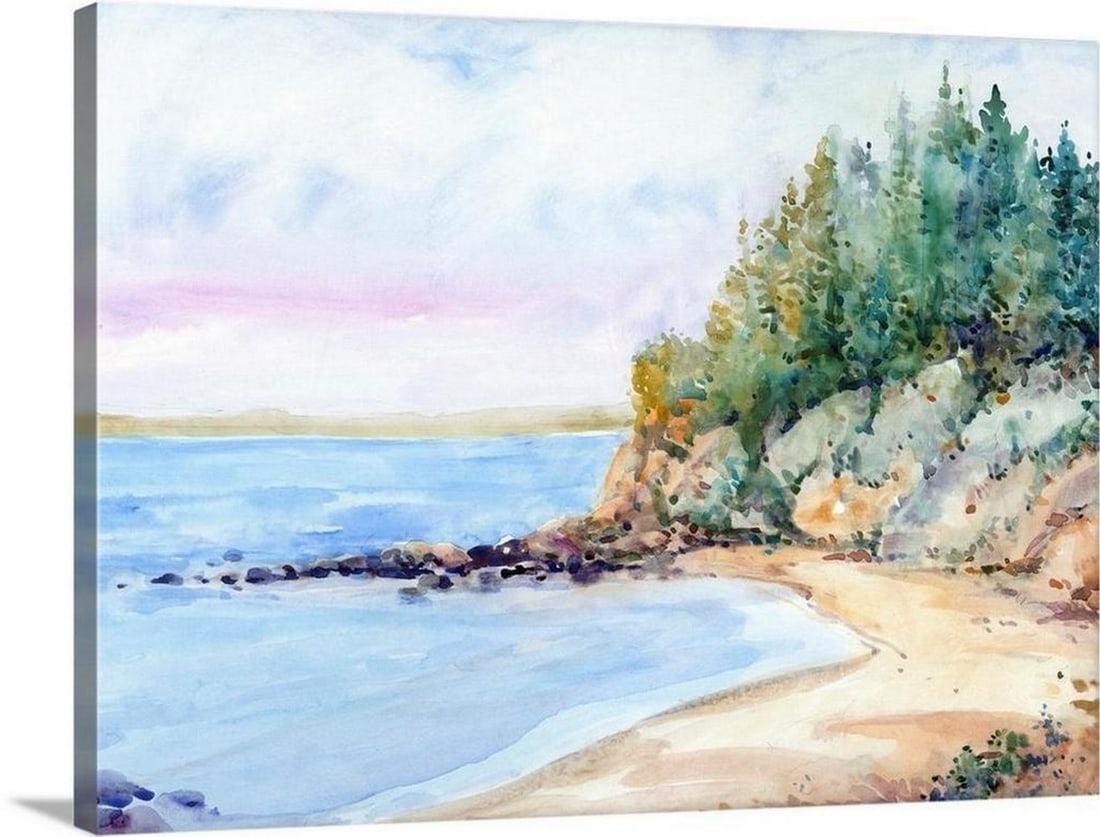 Shore Line II Canvas Reproduction: Shore Line II Canvas Reproduction By Tim O Toole " The best thing about plein-air painting is being outdoors" Timothy explains. " When I am in the field, I react to whatever captivates me and