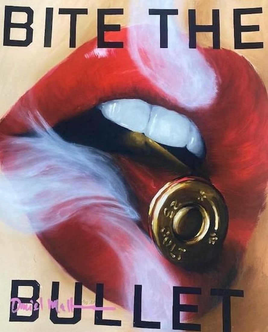 Daniel Maltzman ''Bite The Bullet'' Signed & Numbered 20'' x 24'' Artist Proof (1 of 1)