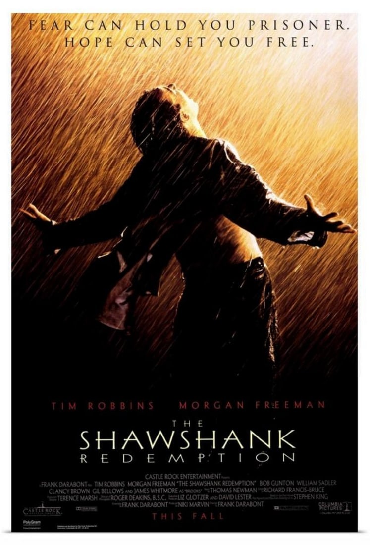 The Shawshank Redemption (1994) Movie Canvas Reproduction: The Shawshank Redemption (1994) Movie Canvas Reproduction Bank veep Andy (Robbins) is convicted of the murder of his wife and her lover and sentenced to the toughest prison in the Northeast. While the