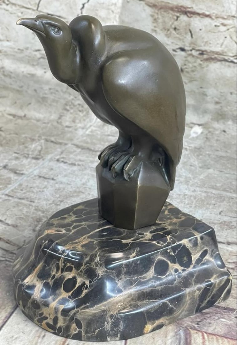 Signed Original Abstract Vulture by Williams Bronze Sculpture - 8'' x 5'' (1 of 6)