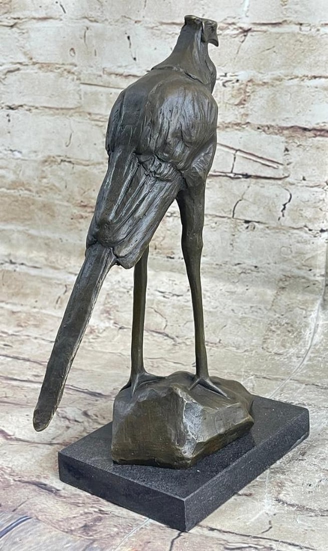 Exotic Stork Bronze Statue - 2