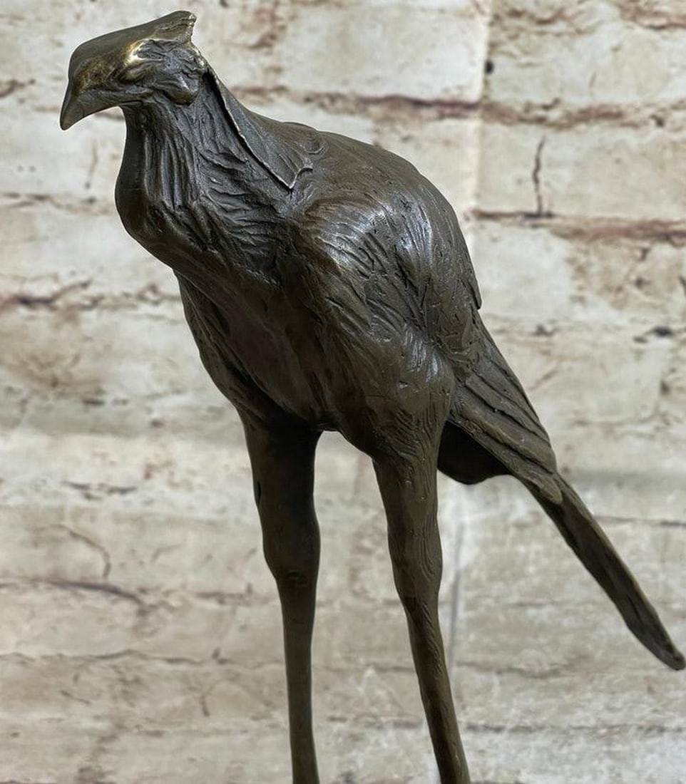 Exotic Stork Bronze Statue - 3