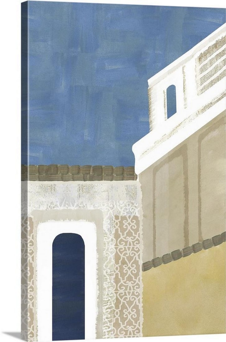 Azul Luz II Canvas Reproduction Print: Azul Luz II Canvas Reproduction Print By Flora Kouta Inspired by the beautiful colors, textures and compositions of the Portuguese coastline, Flora Kouta's paintings are fresh as the ocean and warm as