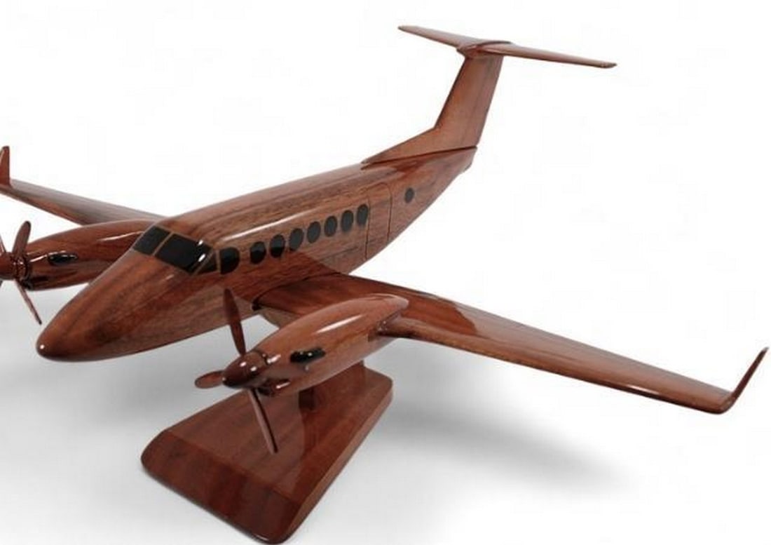 King Air 350 Wooden Model Aircraft: King Air 350 Wooden Model Aircraft Indulge in the elegance of aviation history with our meticulously crafted King Air 350 model. Handcrafted to perfection and finely detailed, this replica embodies th