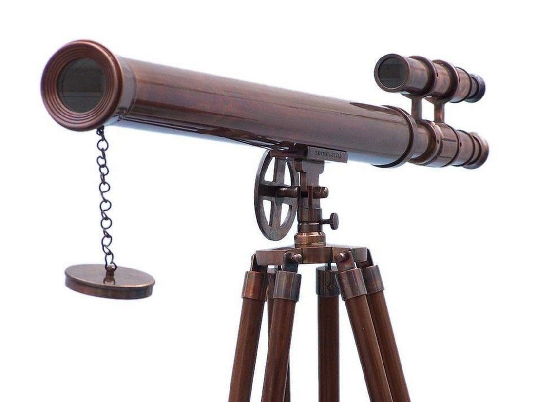 64'' Floor Standing Antique Copper Griffith Astro Telescope (1 of 8)