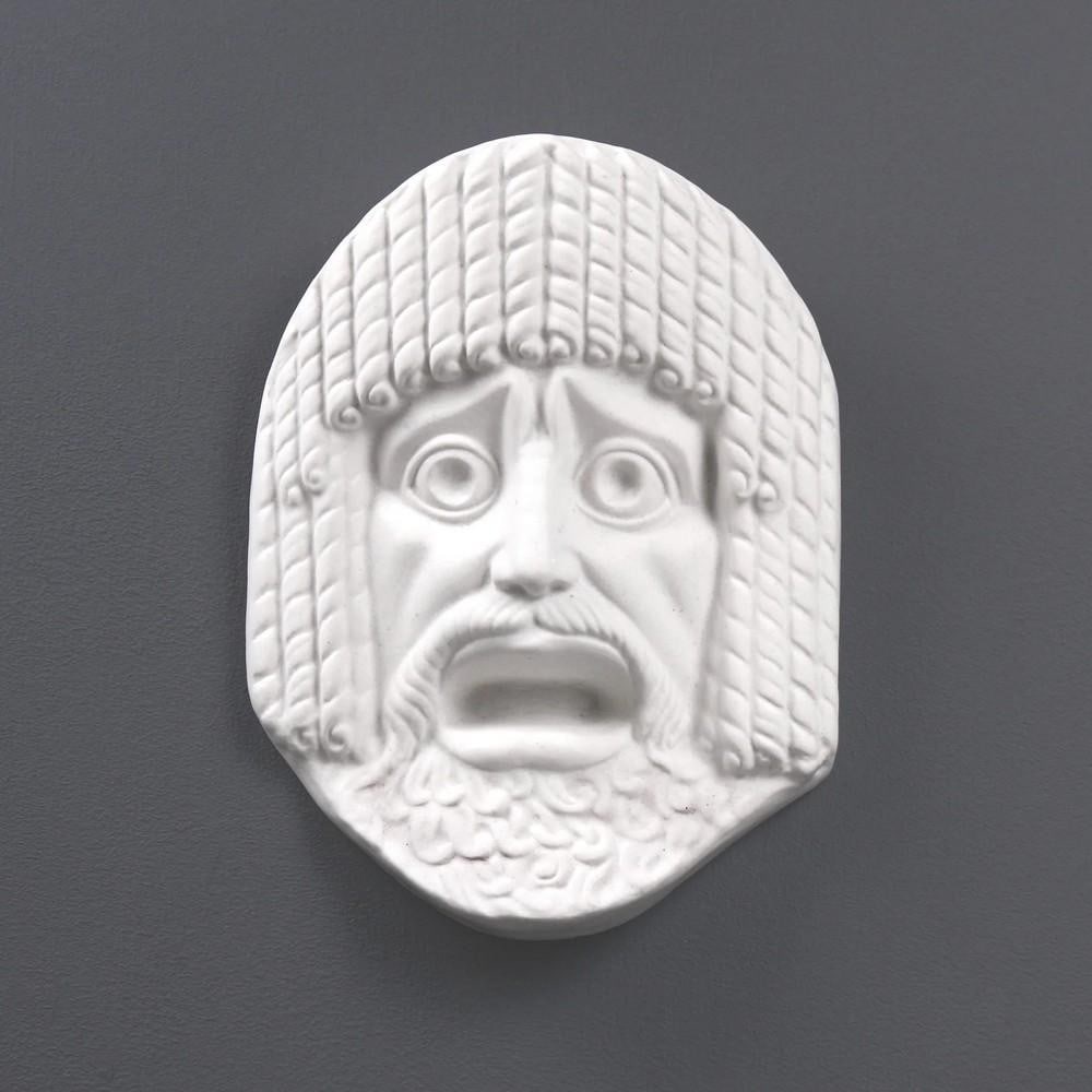 Greek Theatre Mask Wall Decor Sculpture - (4.8lbs) (1 of 3)