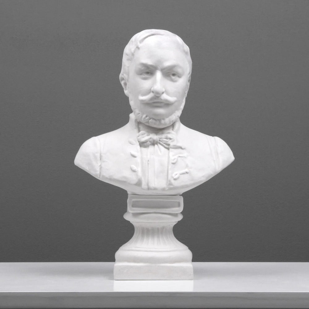 Carrara Marble Bust Statue of Kossuth Lajos - 6.6lbs (1 of 5)