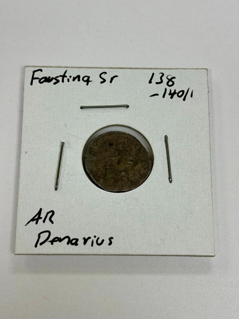 Faustina SR 138-140/1 AR Denarius: Faustina SR 138-140/1 AR Denarius The Silver Denarius of Empress Faustina Sr., who was the wife of Emperor Antoninus Pius, is known as a posthumous issue because she passed away in 140 AD. View photos
