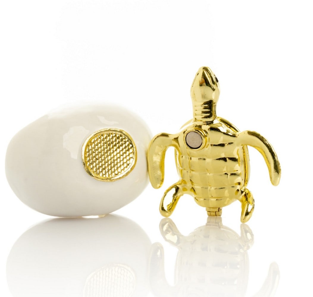 Blue Shell Sea Turtle Hatching From Egg Trinket Box - 5