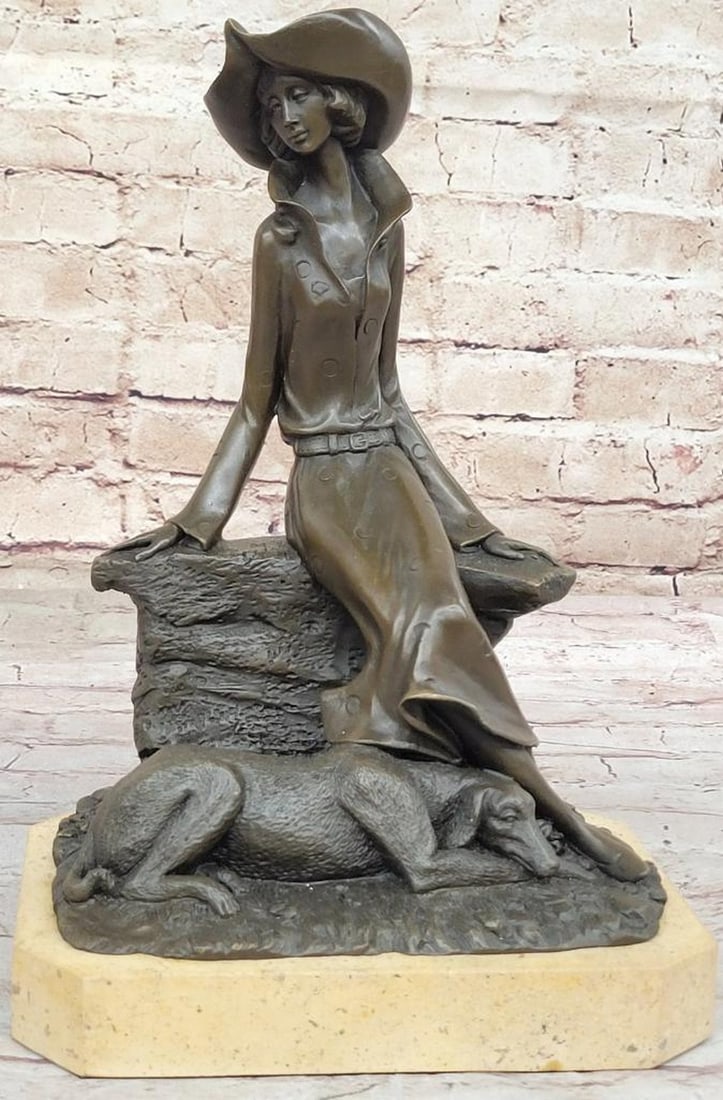 Rich Classy Lady Original Bronze Sculpture Signed by Milo - 12'' x 8'': Rich Classy Lady Original Bronze Sculpture Signed by Milo - 12" x 8" Indulge in the epitome of sophistication with our exquisite bronze sculpture titled " Rich Classy Lady" by renowned art