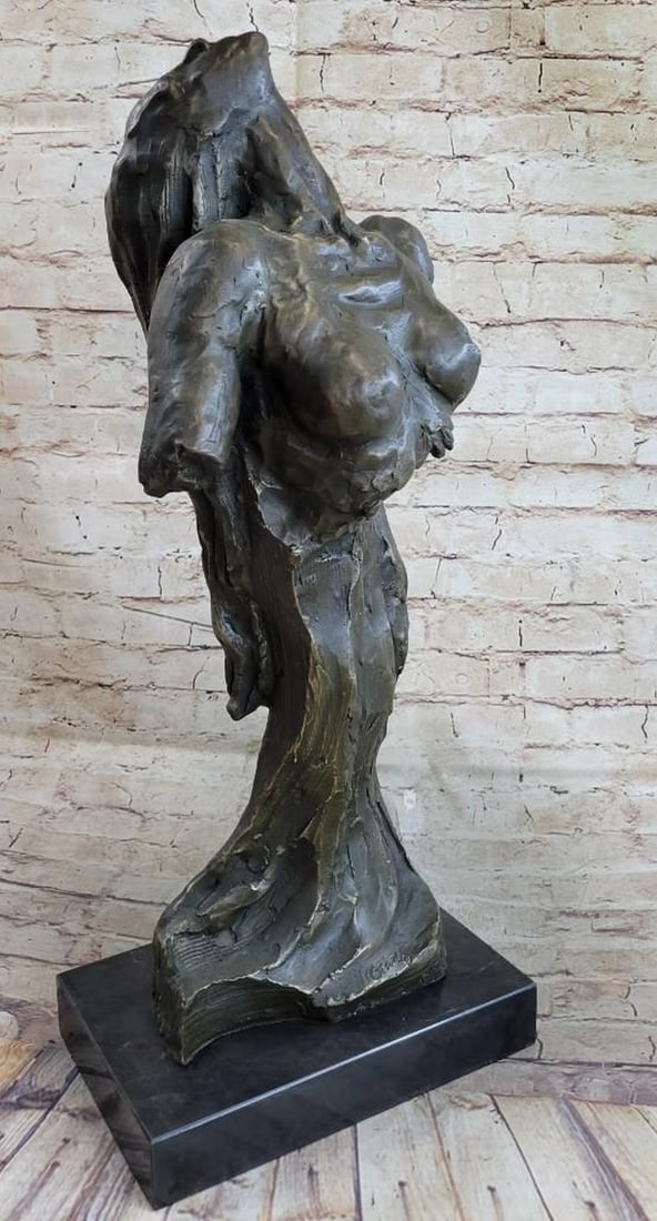 Stunning Woman Bust Bronze Sculpture