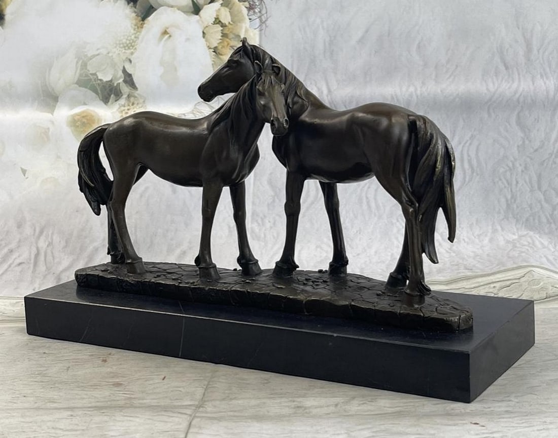 Horses in Love Bronze Sculpture (1 of 3)