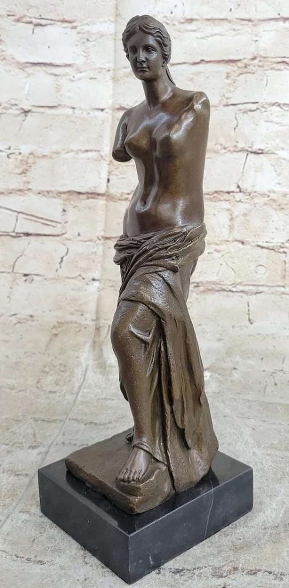Venus De Milo Nude Sensual Bronze Sculpture - 12'' x 4'': Venus De Milo Nude Sensual Bronze Sculpture - 12" x 4" Venus de Milo'' highly acclaimed sculpture. The story behind this popular piece is that it was created in 150 B.C. and discovered in 1820. 