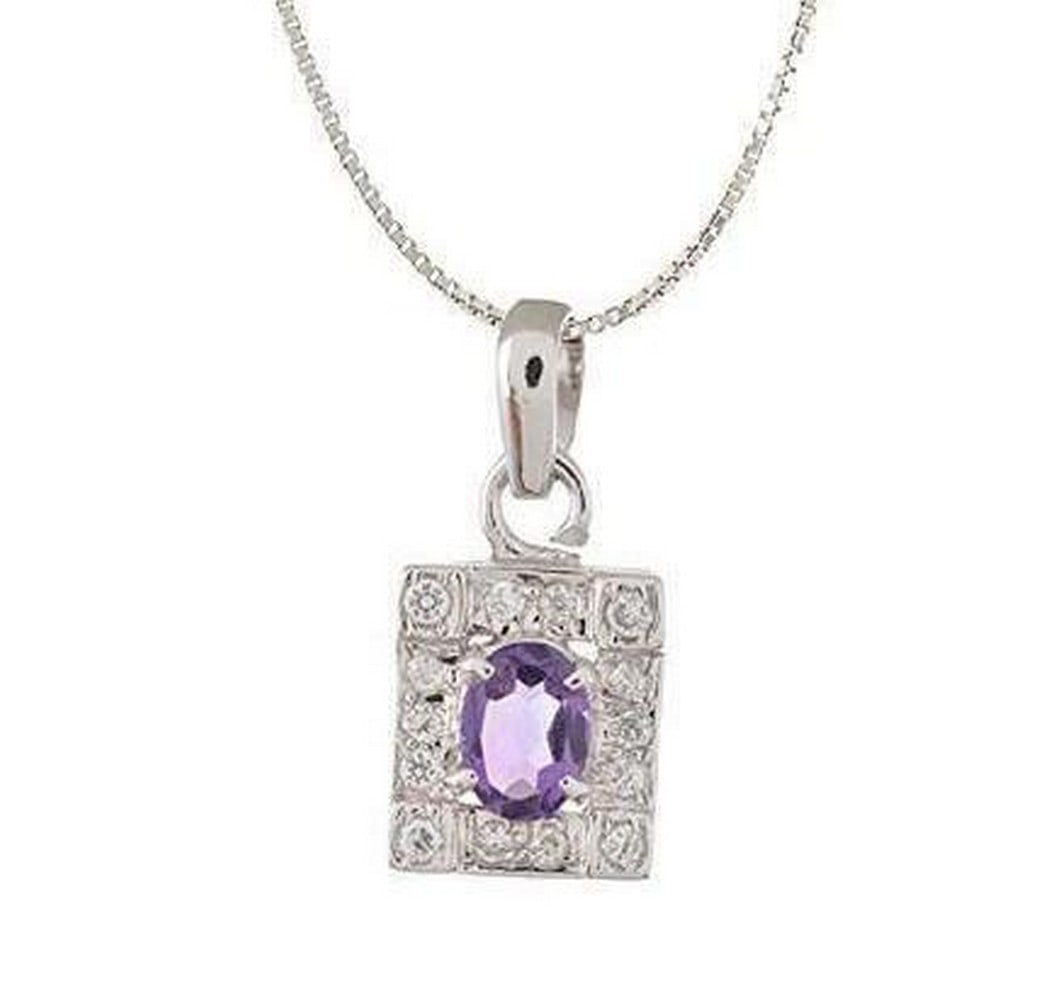 Stunning Sterling Silver and Amethyst Pendant: Stunning Sterling Silver and Amethyst Pendant 92.5 purity sterling silver pendant set with amethyst Experience the epitome of elegance with our Sterling Silver Pendant Set, crafted with precision