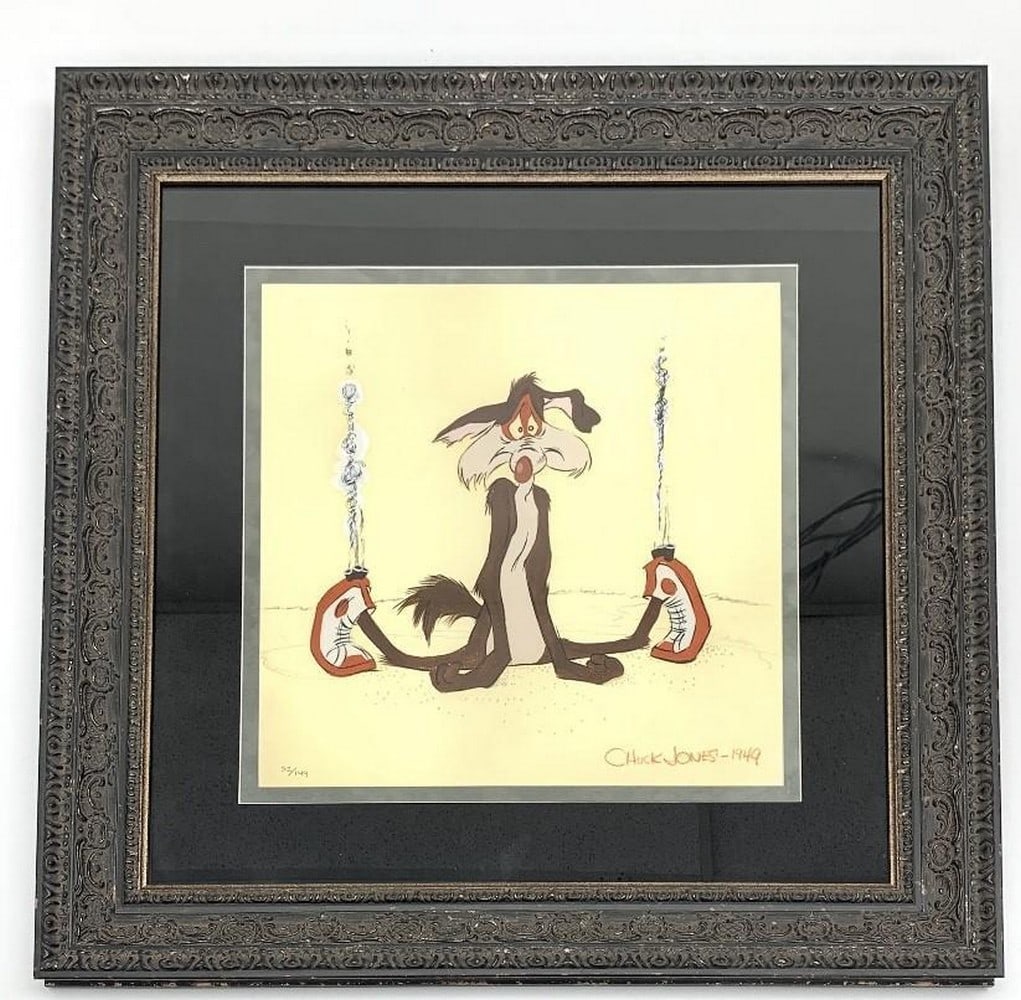 Limited Edition Chuck Jones Wile E Coyote ''Furry-ous'' 1949 Print (1 of 4)