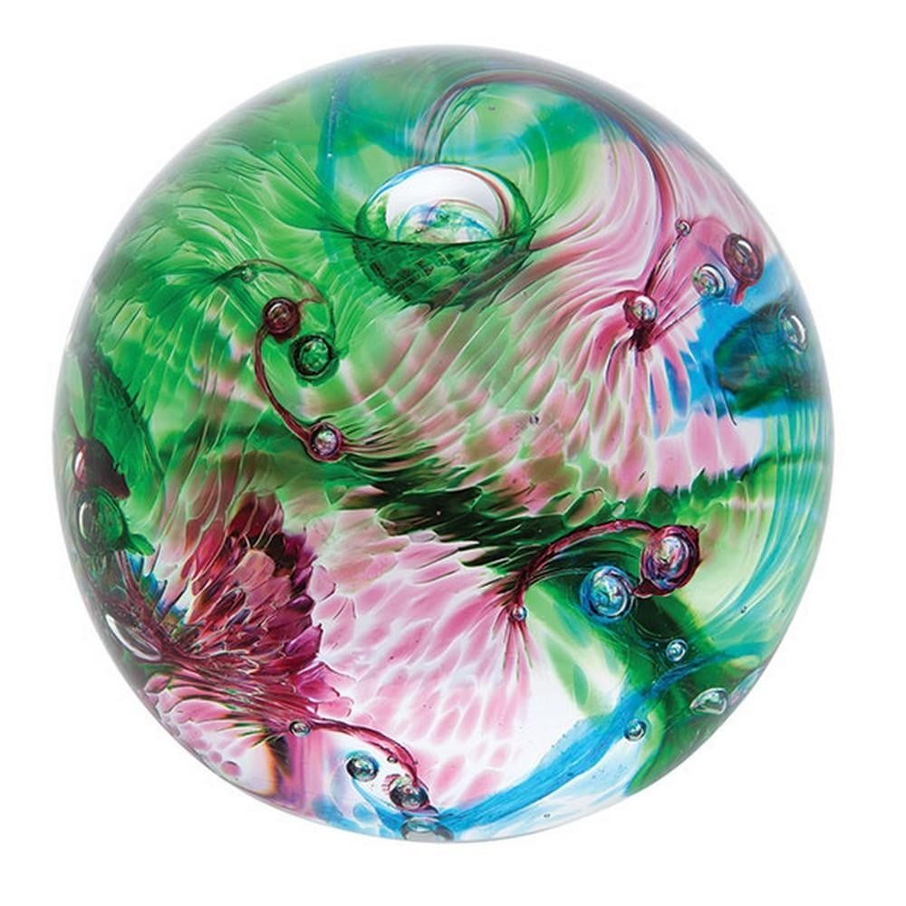 Ocean Whirl Blue Paperweight (1 of 2)