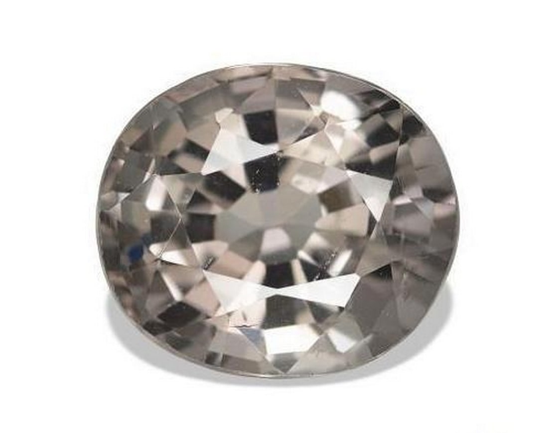 1.96 ct Oval Natural Very Light Grey Tourmaline Gemstone (1 of 3)