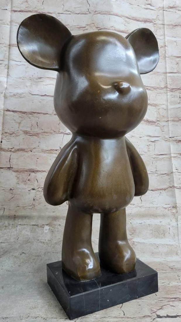 Mickey Mouse Original Bronze Statue Signed by Milo on Marble Base - 16" x 8.5" (1 of 7)