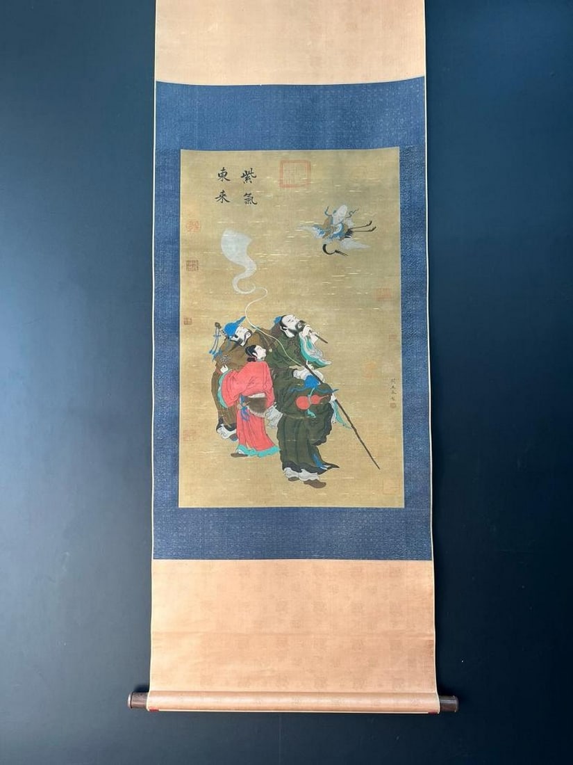 Ceremonial Offering Scene - Inspired Scroll by Yan Liben (1 of 9)