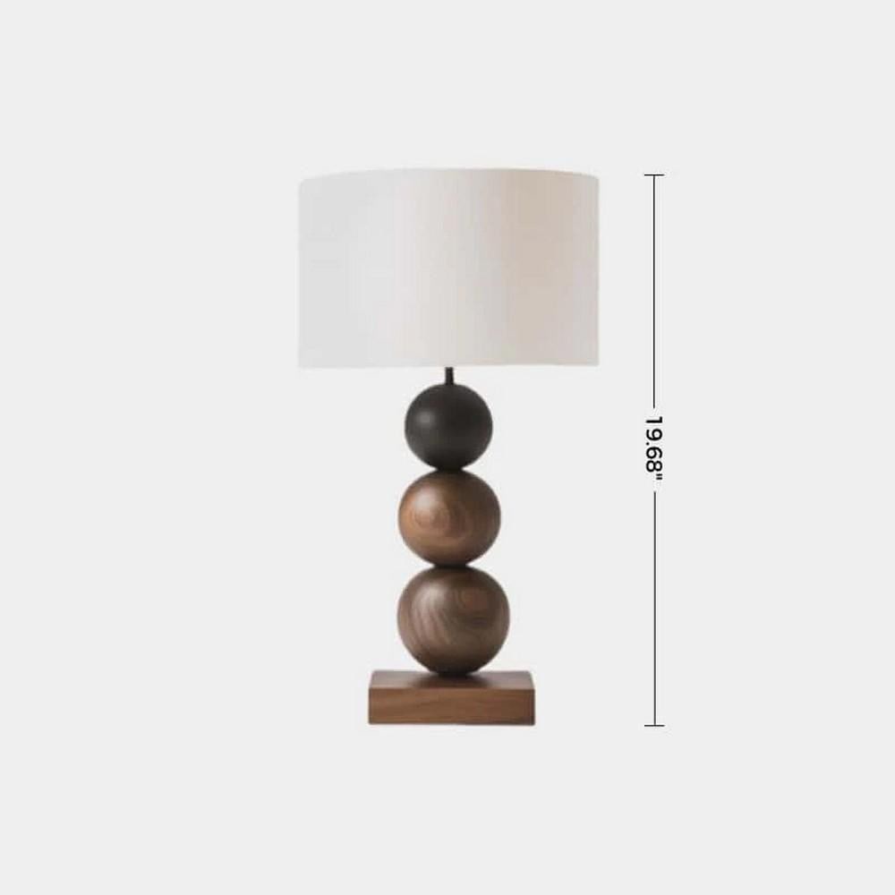 Contemporary Balanced Wood Table Lamp - 2