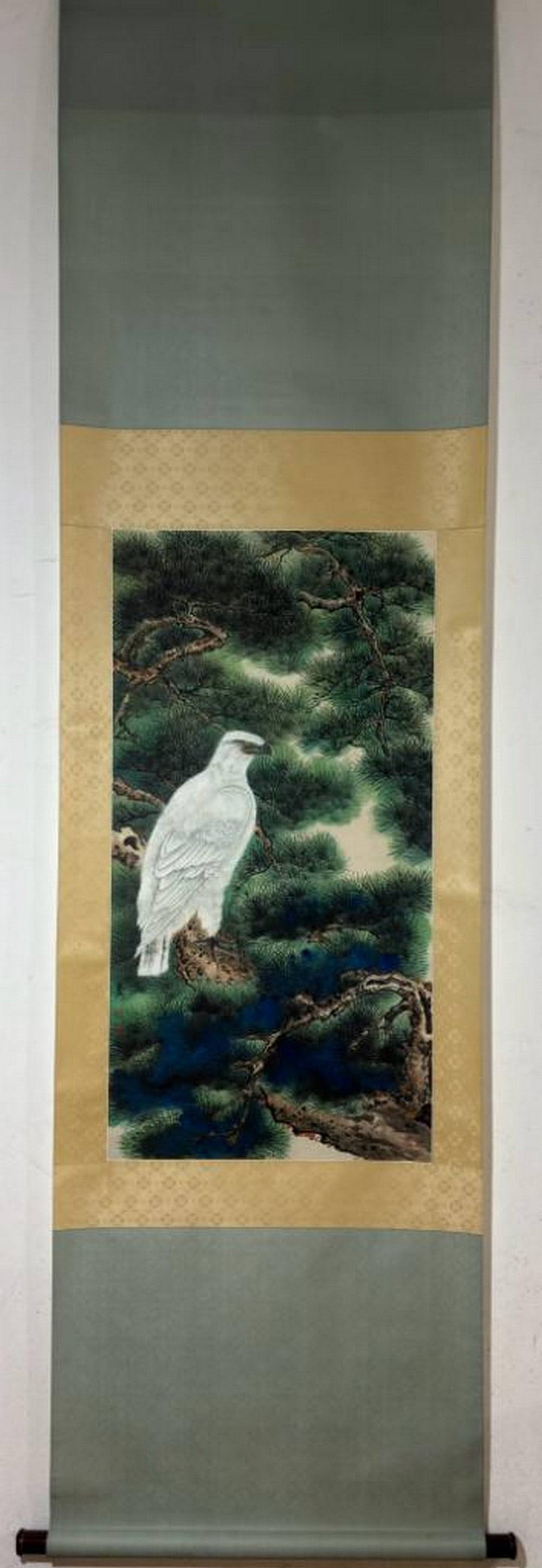 Xie Zhiliu 'Eagle' Painting Scroll (1 of 9)