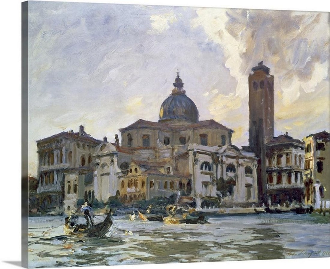 Palazzo Labia, Venice Wall Art Canvas Reproduction by John Singer Sargent - 24" x 30": Palazzo Labia, Venice Wall Art Canvas Reproduction by John Singer Sargent - 24" x 30" John Singer Sargent was an American painter celebrated as the leading portrait artist of his generation.