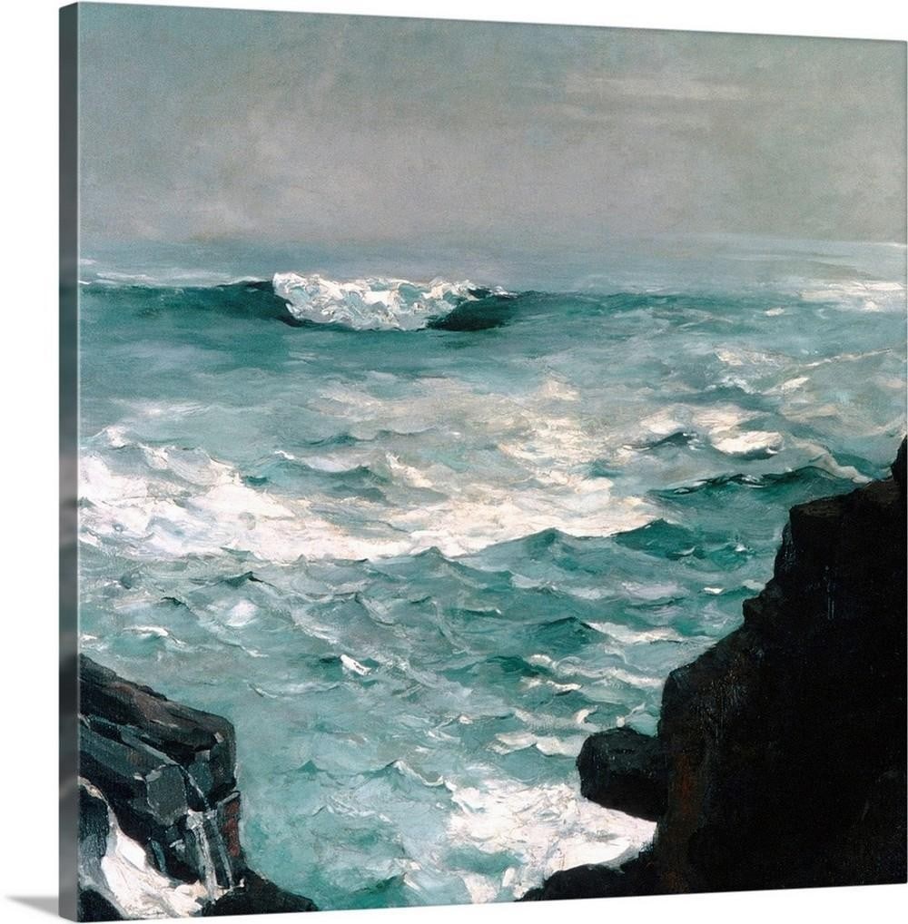 Cannon Rock Canvas Reproduction by Winslow Homer - 24" x 24" (1 of 2)
