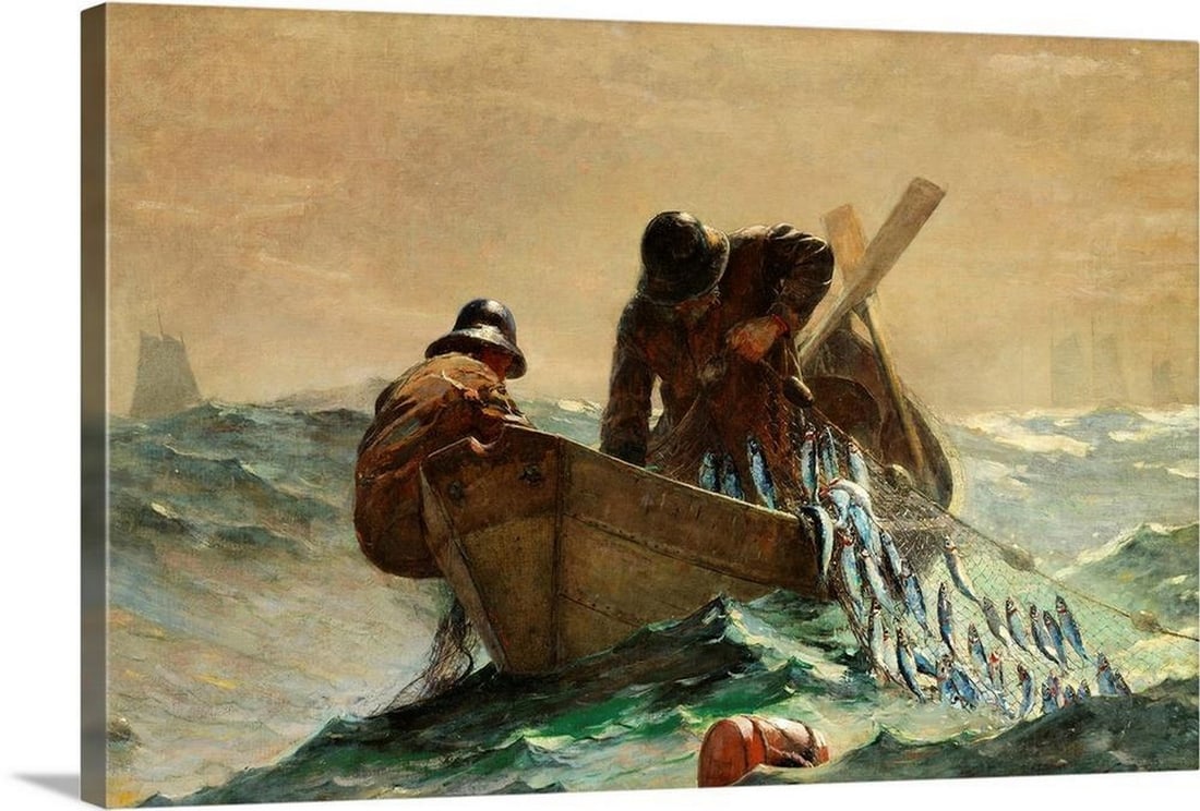 The Herring Net Canvas Print Reproduction - 24" ? 16" (1 of 2)