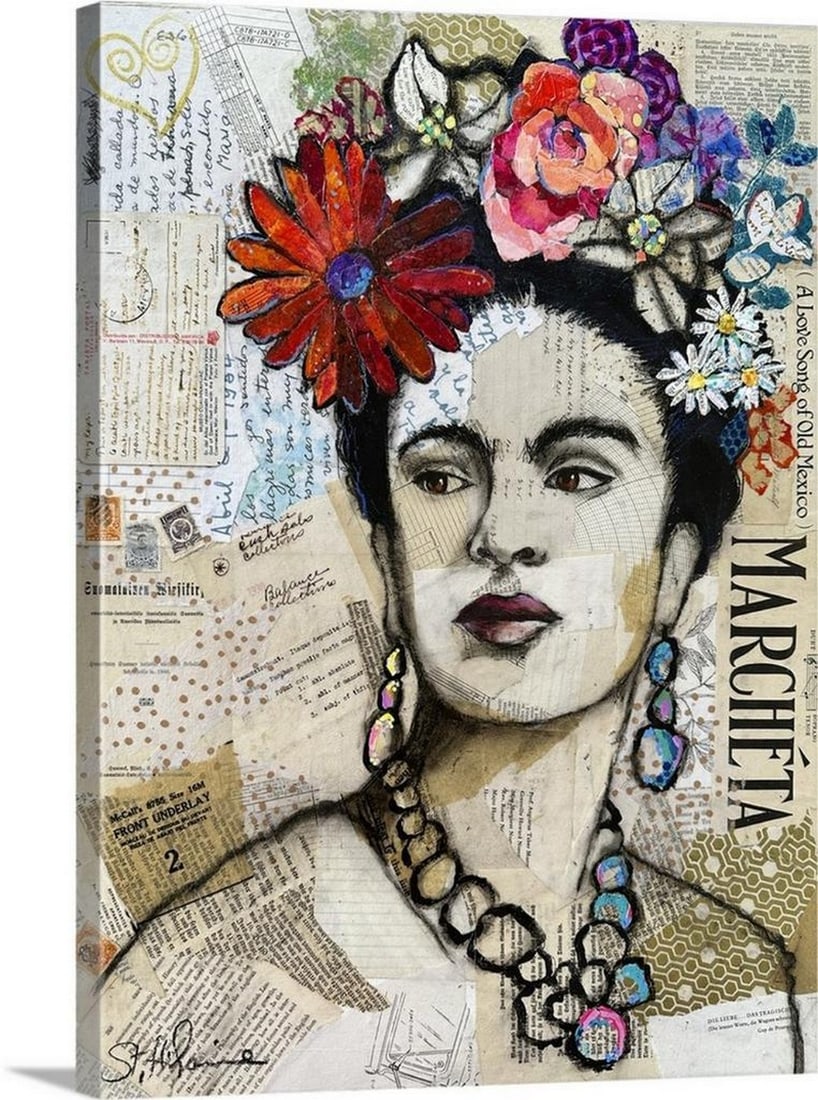 Elizabeth St. Hilaire Canvas Reproduction - Fabulous Frida - 18" ? 24" (1 of 2)