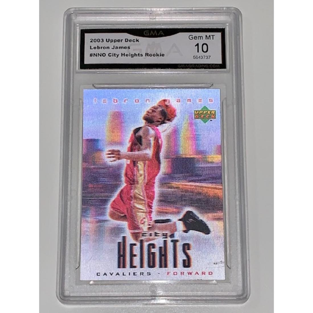 Gem 10 LEBRON JAMES Rookie “City Heights” Holographic (1 of 1)