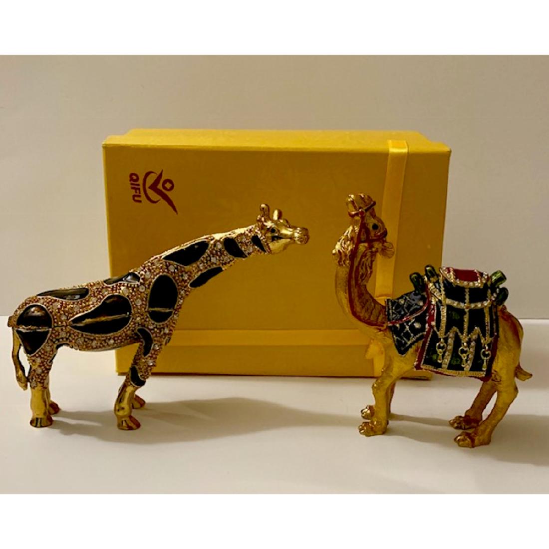 Lot of 2 Large Enameled & Bejeweled Figural (1 of 3)