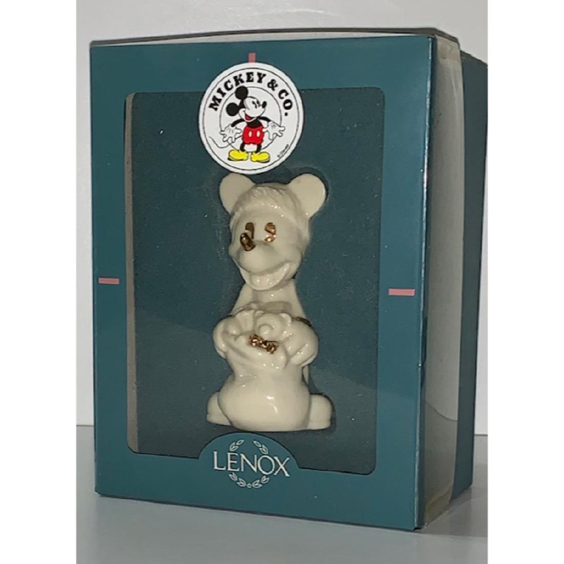 Disney MICKEY & CO Ivory/Gold MICKEY MOUSE Ornament (1 of 1)