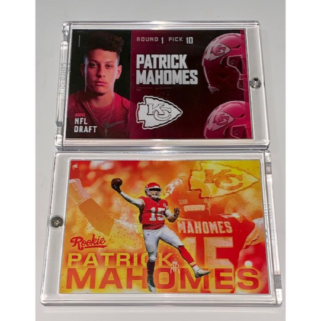 Mint NFL Draft Day PATRICK MAHOMES Rookie Football Card (1 of 1)