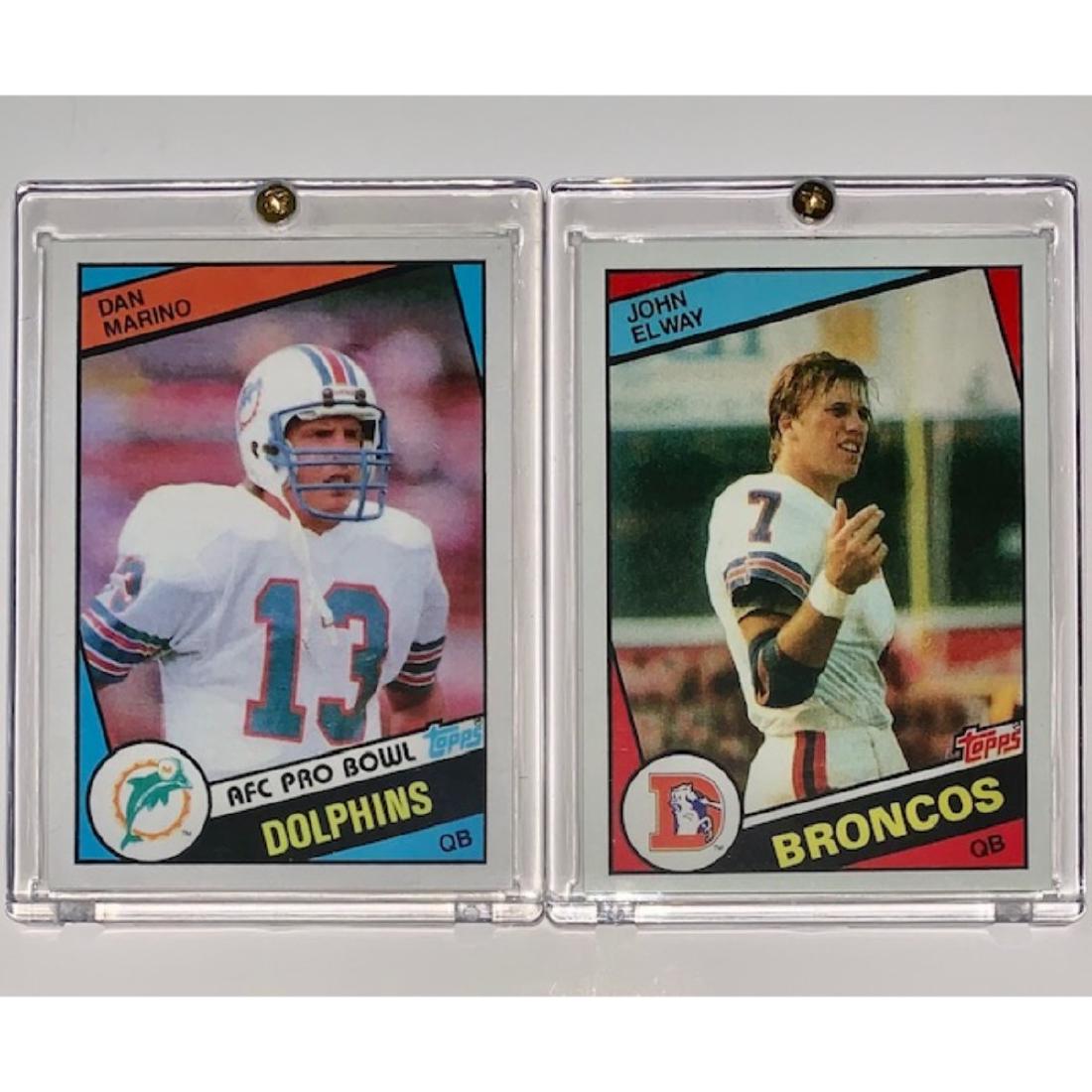1984 Topps DAN MARINO & JOHN ELWAY Rookie RP Football (1 of 2)